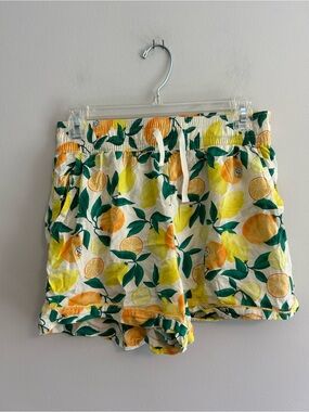 Old navy small lemon & oranges flowy shorts